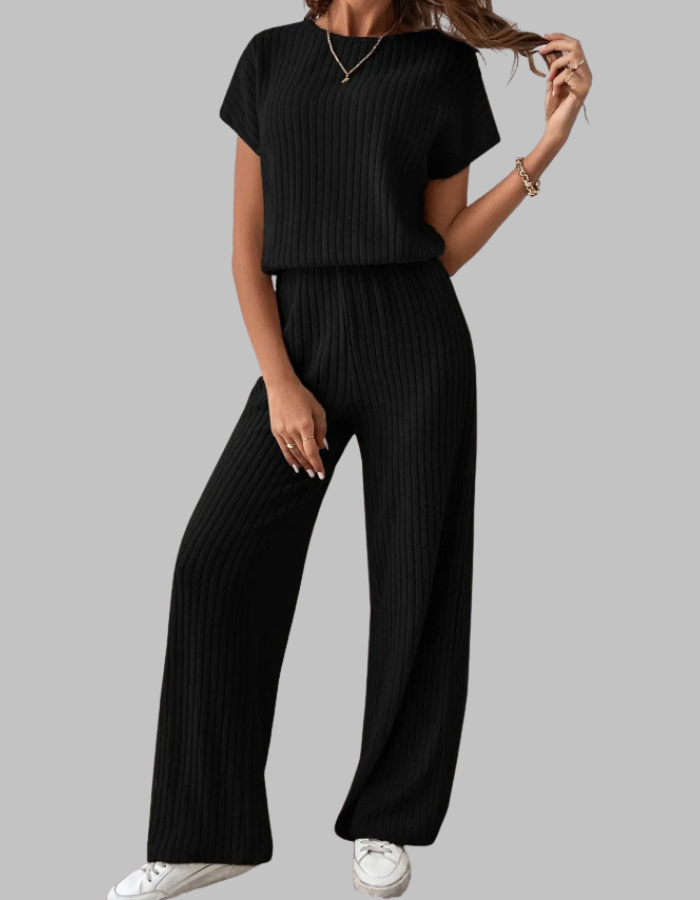 MARIE - Casual Short Sleeve and Pants Set