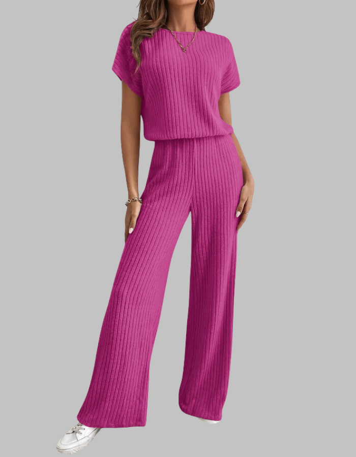 MARIE - Casual Short Sleeve and Pants Set