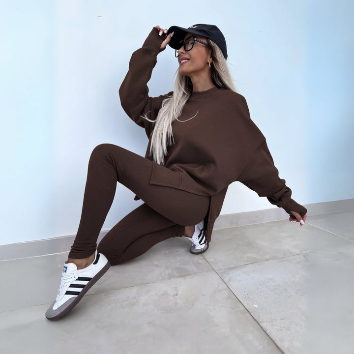CATCHY - Long Sleeve Sweatshirt and Pants Set