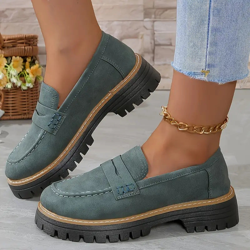 LIYA - Classic Comfortable Slip On Breathable Loafers