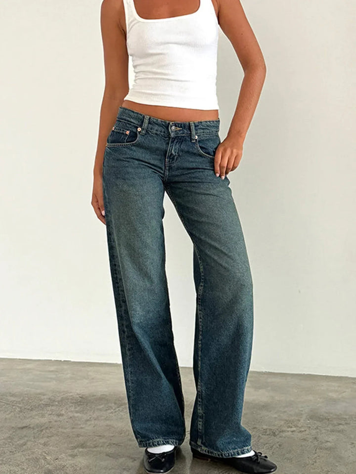 SYLVAINE – Vintage Casual Baggy Jeans