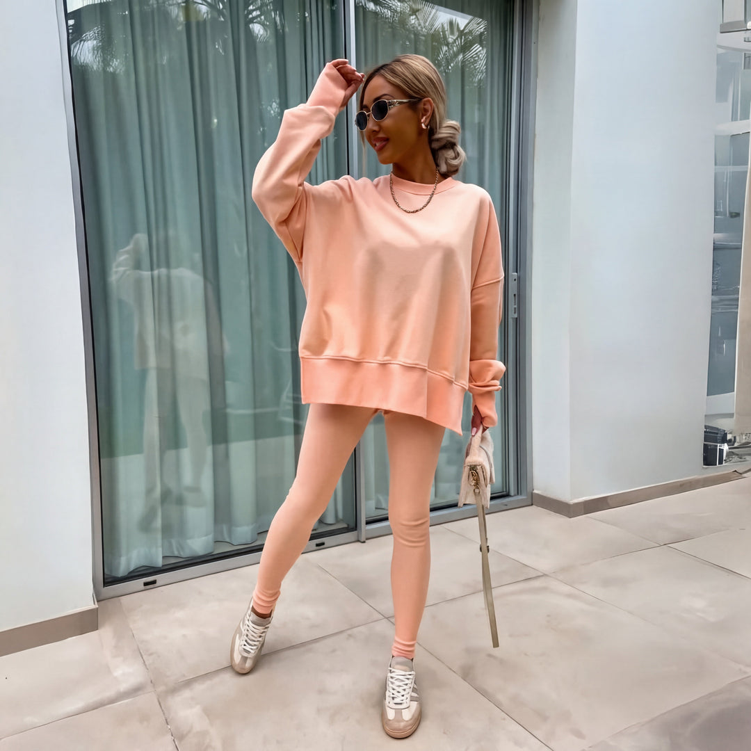 CATCHY - Long Sleeve Sweatshirt and Pants Set
