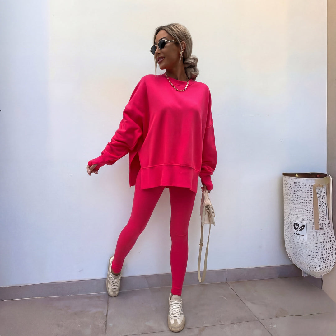 CATCHY - Long Sleeve Sweatshirt and Pants Set