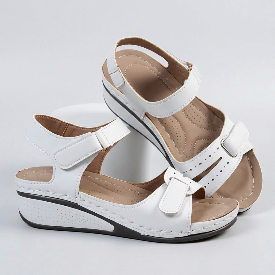 ELORIE Orthopaedic Comfort Sandals in White