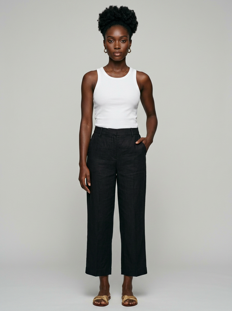 Black AURELIA casual trousers