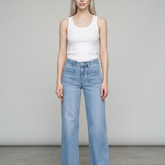LOVIA Classic Retro Slim Fit High Waist Jeans in Light Blue