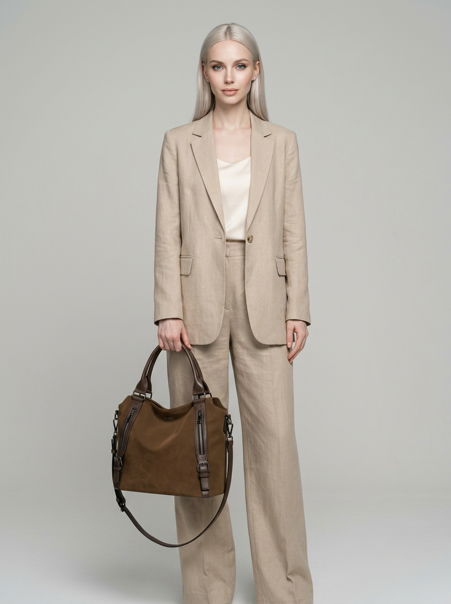 MARCELLA | The bag you reach for every day - Suede - with model