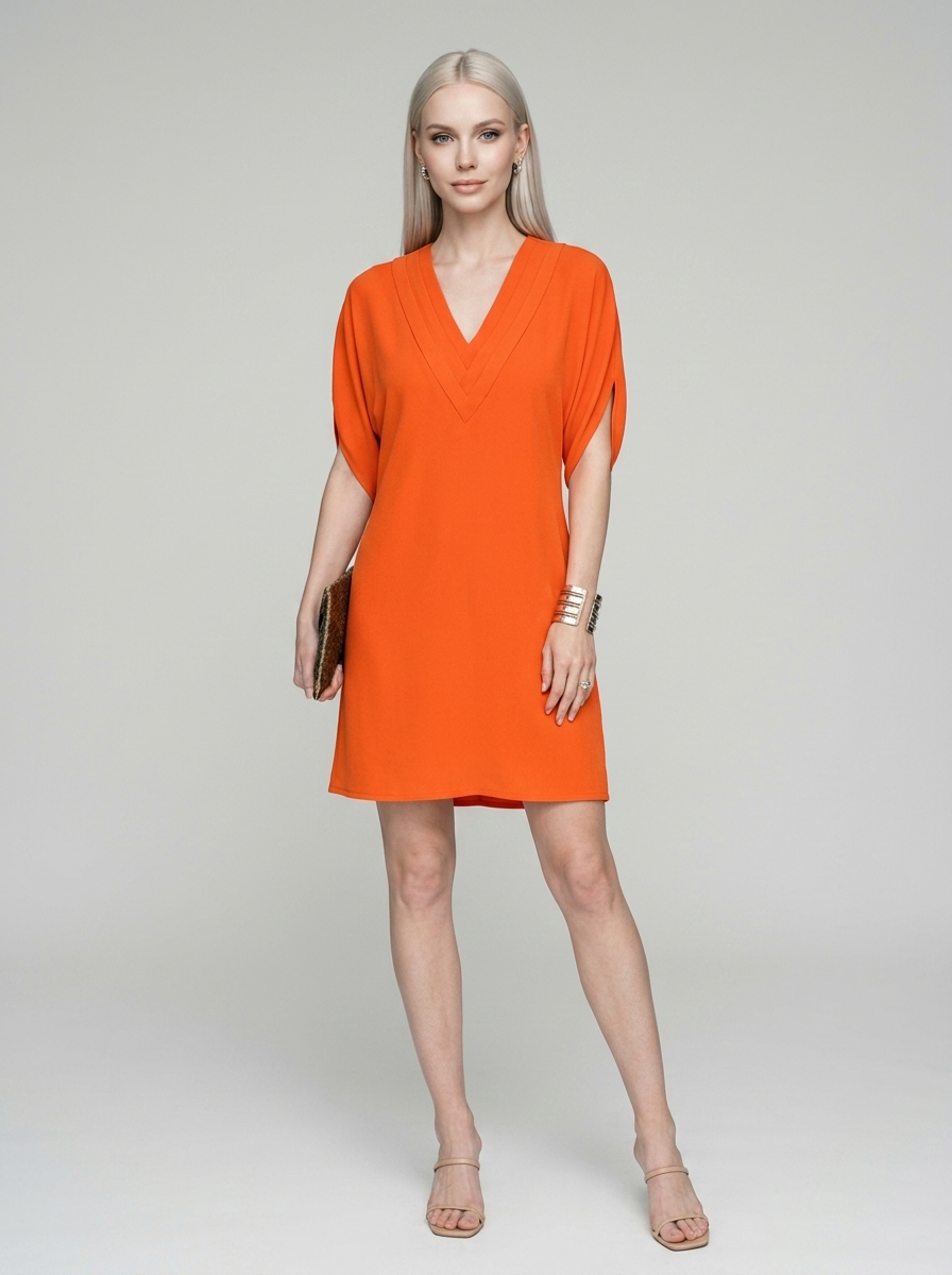FRIDAY dress in orange
