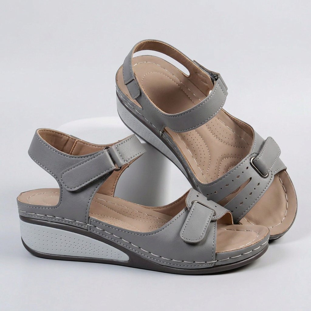 ELORIE Orthopaedic Comfort Sandals in Grey