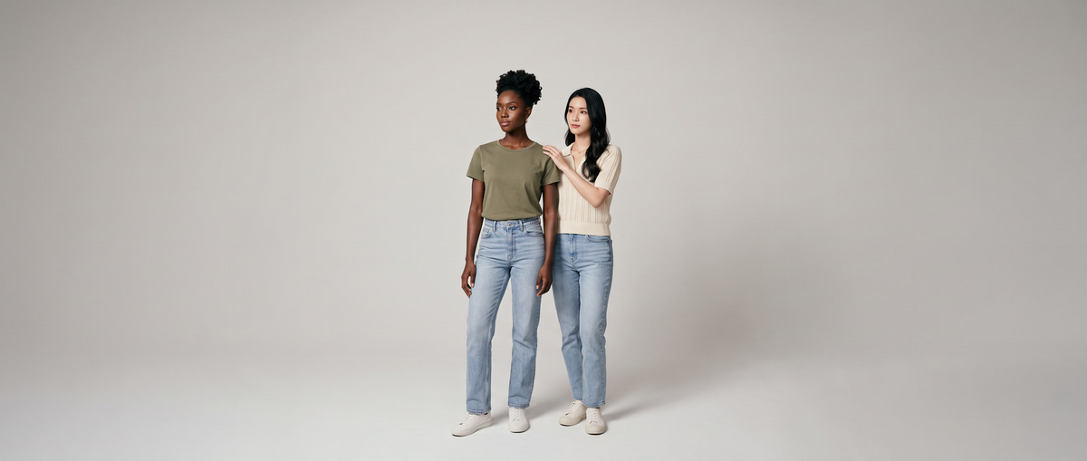 Casual collection banner - full body wide shot