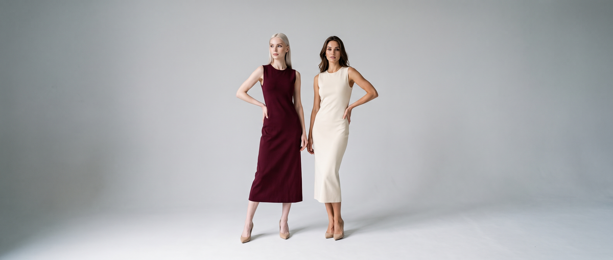 Dresses collection banner - full body, closer framing