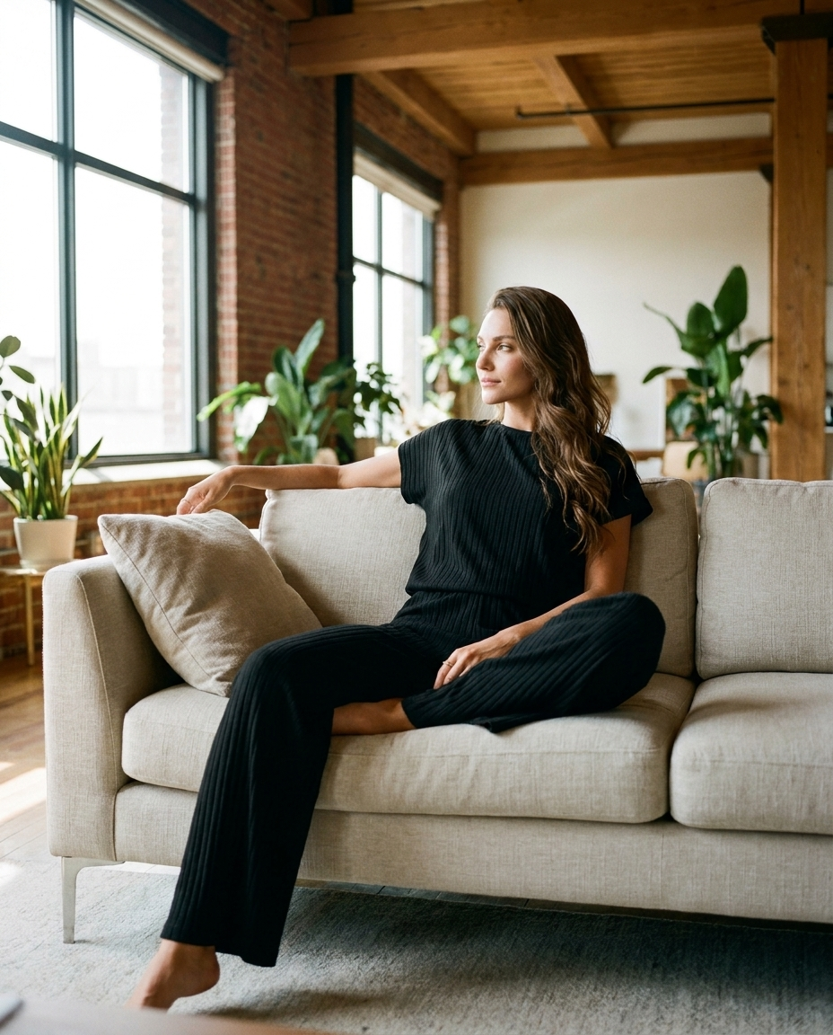 MARIE - Casual Short Sleeve and Pants Set