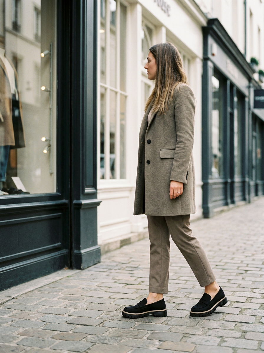 LIYA - Classic Comfortable Slip On Breathable Loafers