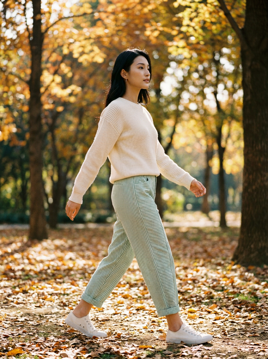 FLORIANE - Relaxed Boho Stripe Pants