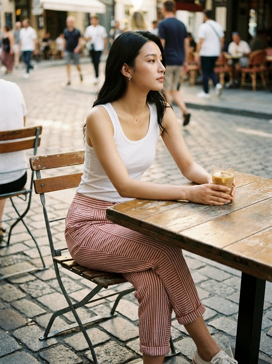 FLORIANE - Relaxed Boho Stripe Pants