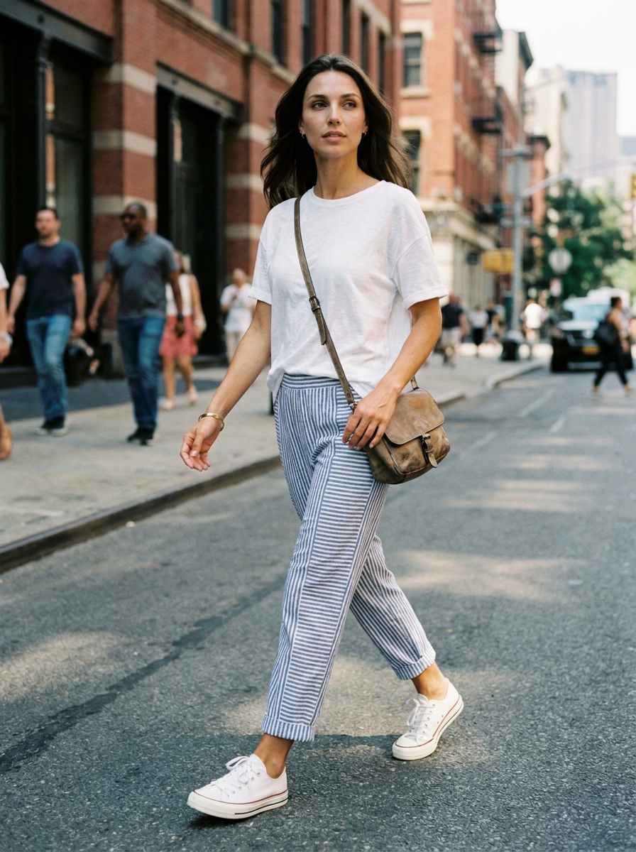 GABRIELLA | Striped Trousers