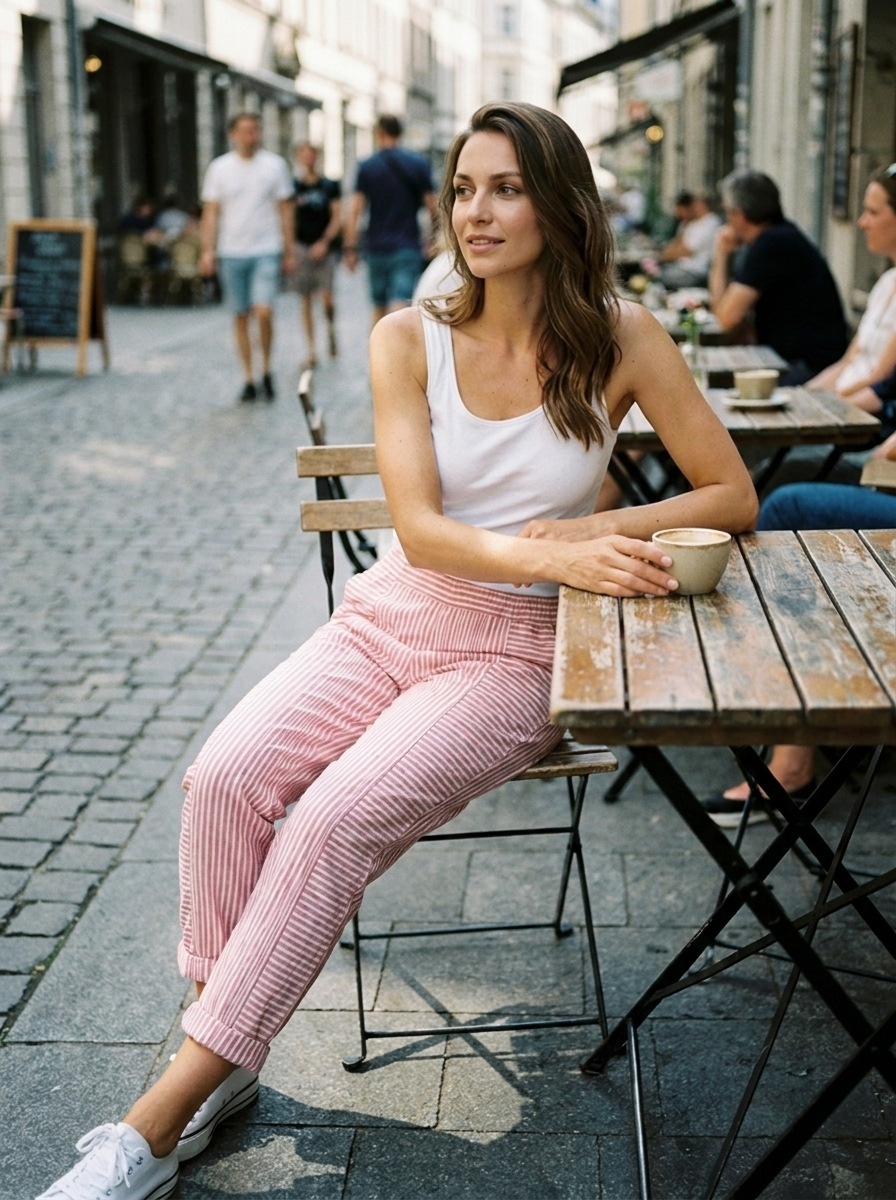 GABRIELLA | Striped Trousers