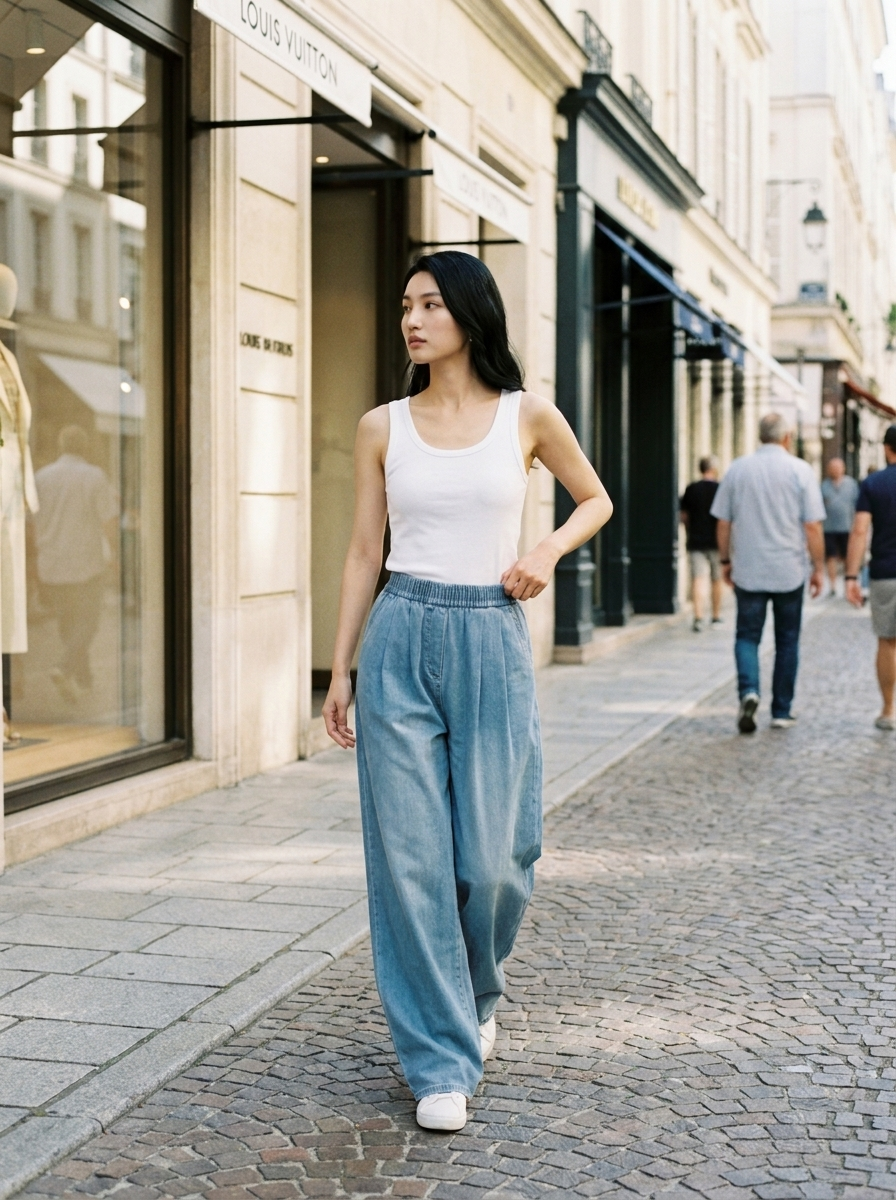 ZINNA – Comfy High Waist Wide Flow Pants