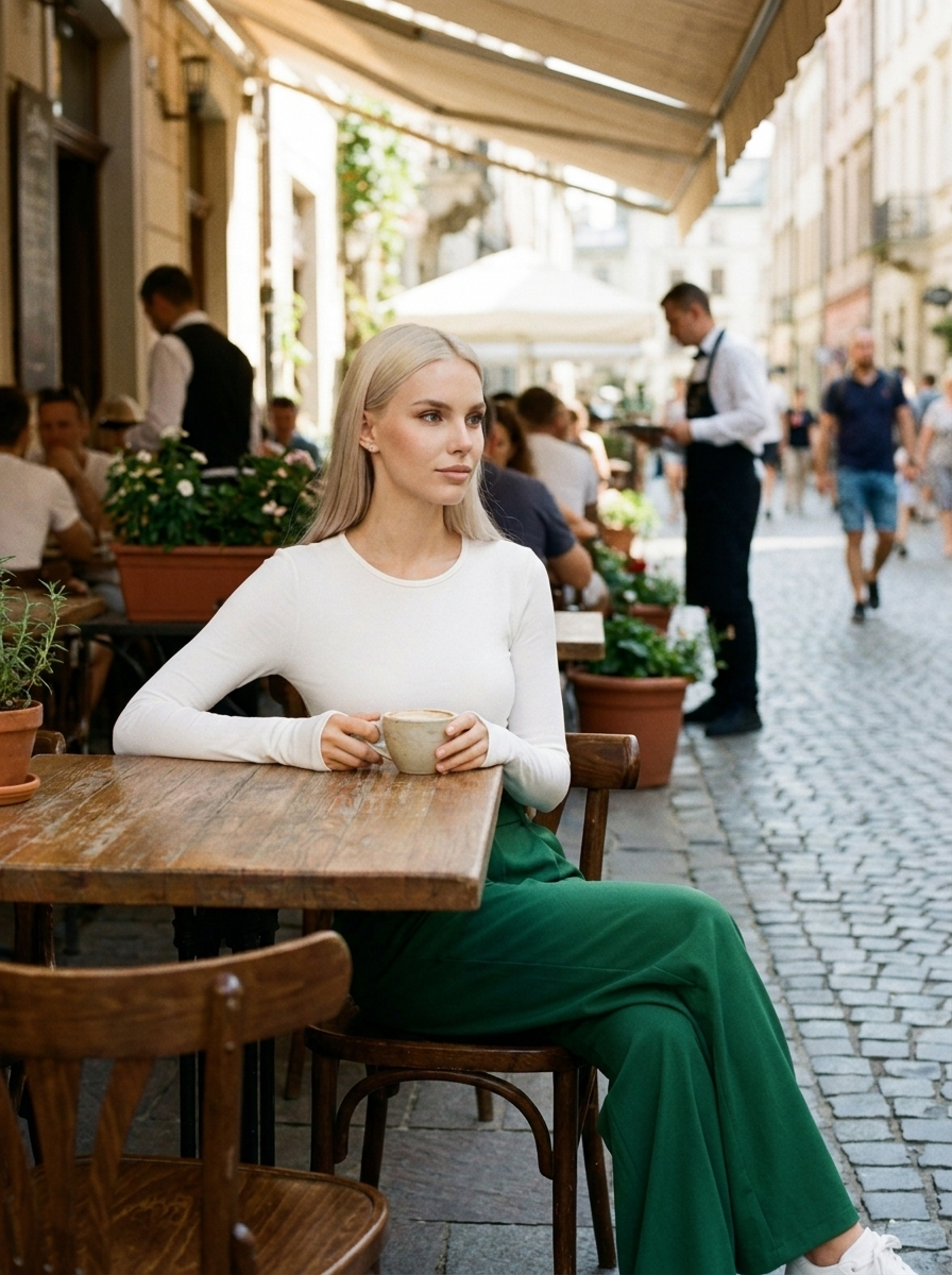 CHARMIE - Casual High Waist Straight Leg Pants