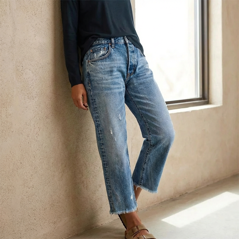 ANASTASIA | Retro Straight Leg Jeans
